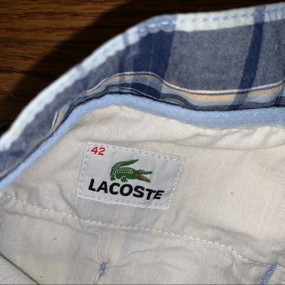 Lacoste Plaid 9” Shorts size 42 Medium - Picture 4 of 6